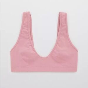 Pink scoop neck bralette